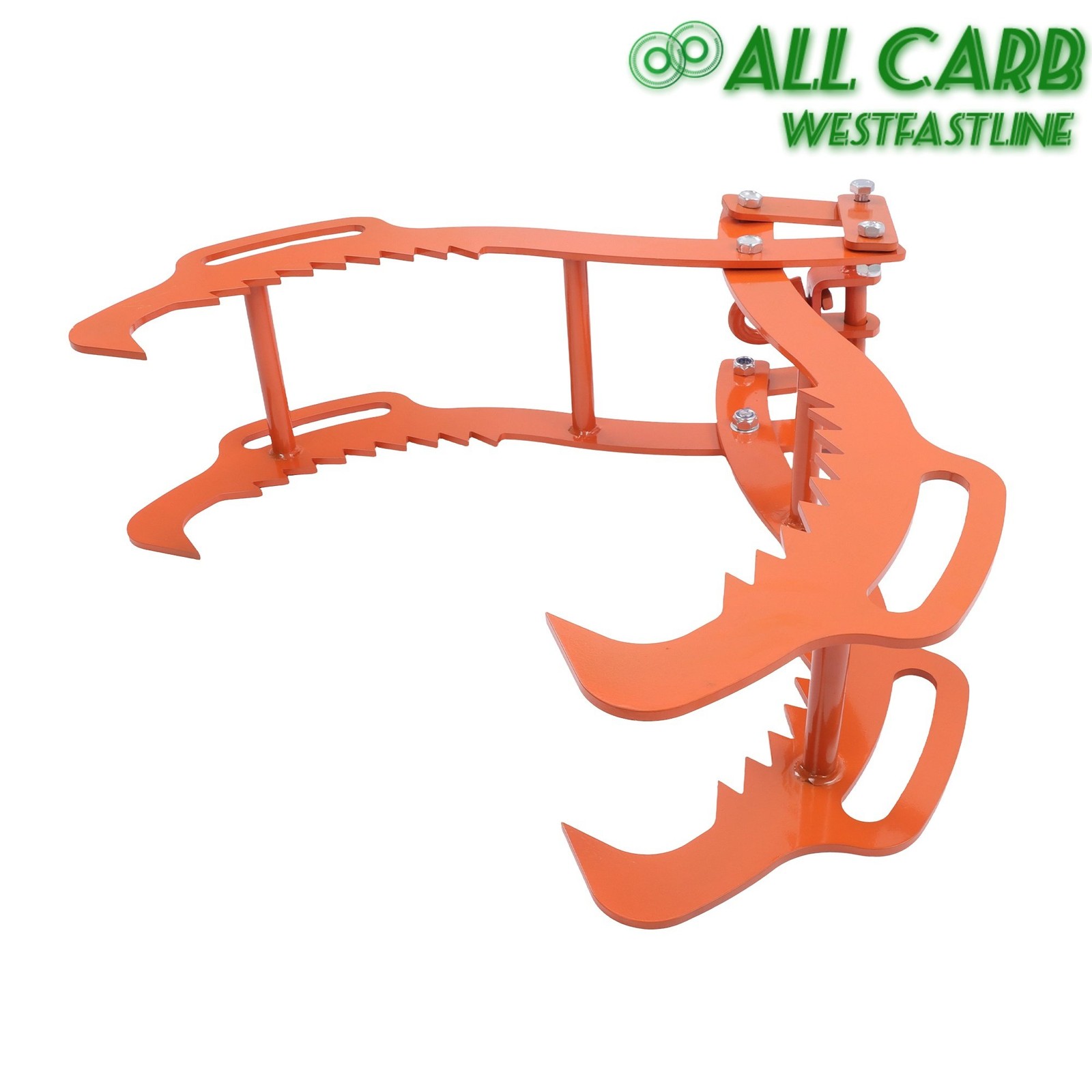 Log Lifting Tongs 4 Serrated Claw Heavy Duty Steel Swivel Dragging Tongs 36″