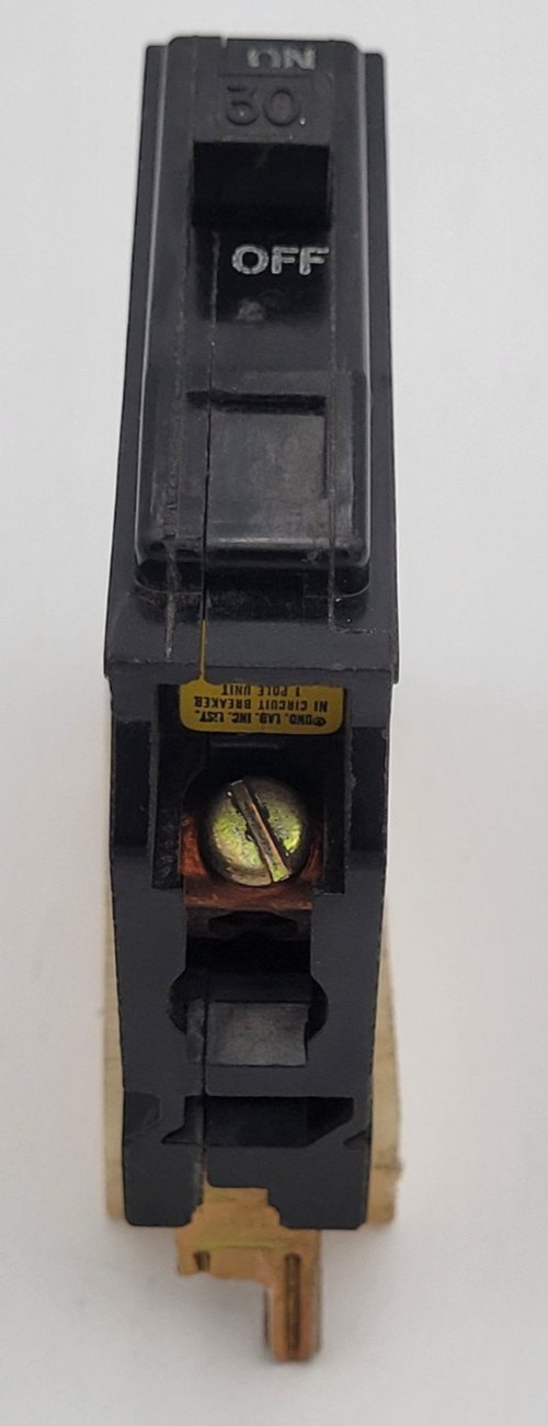 Square D QO130 30 A 1-Pole Long Foot Plug On 120 V Circuit Breaker Type QO USED