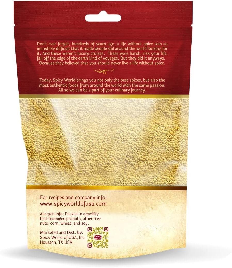 Yellow Mustard Seeds Bulk, 5-Pounds