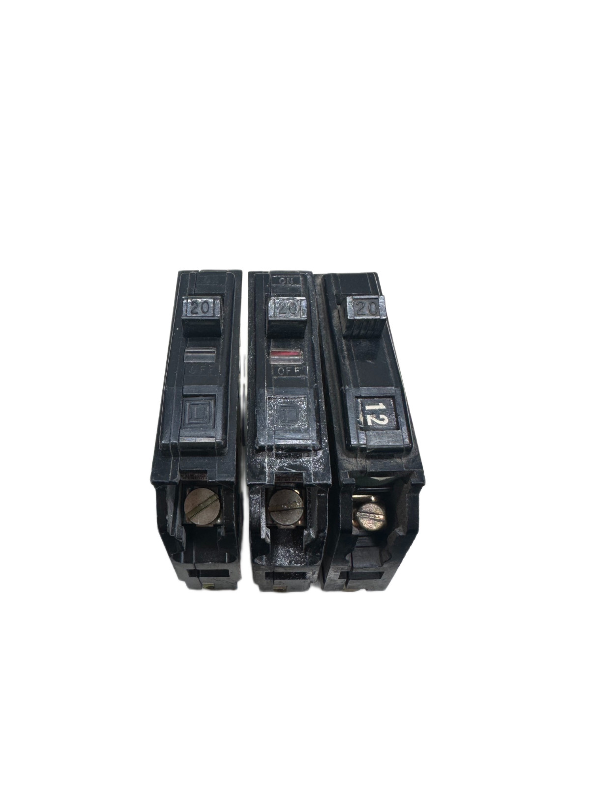 SQUARE D QO120 1 POLE 20A 120/240V CIRCUIT BREAKER (LOT OF 3) 🔥 Fast Shipping