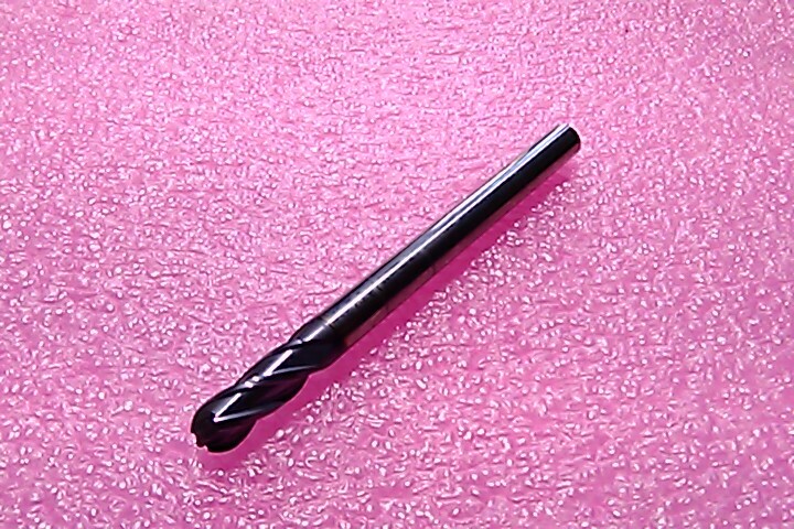 HANITA Ball End Mill, 8.00mm, Carbide 2-Flute 8x8x8-24×100 70N108003RT
