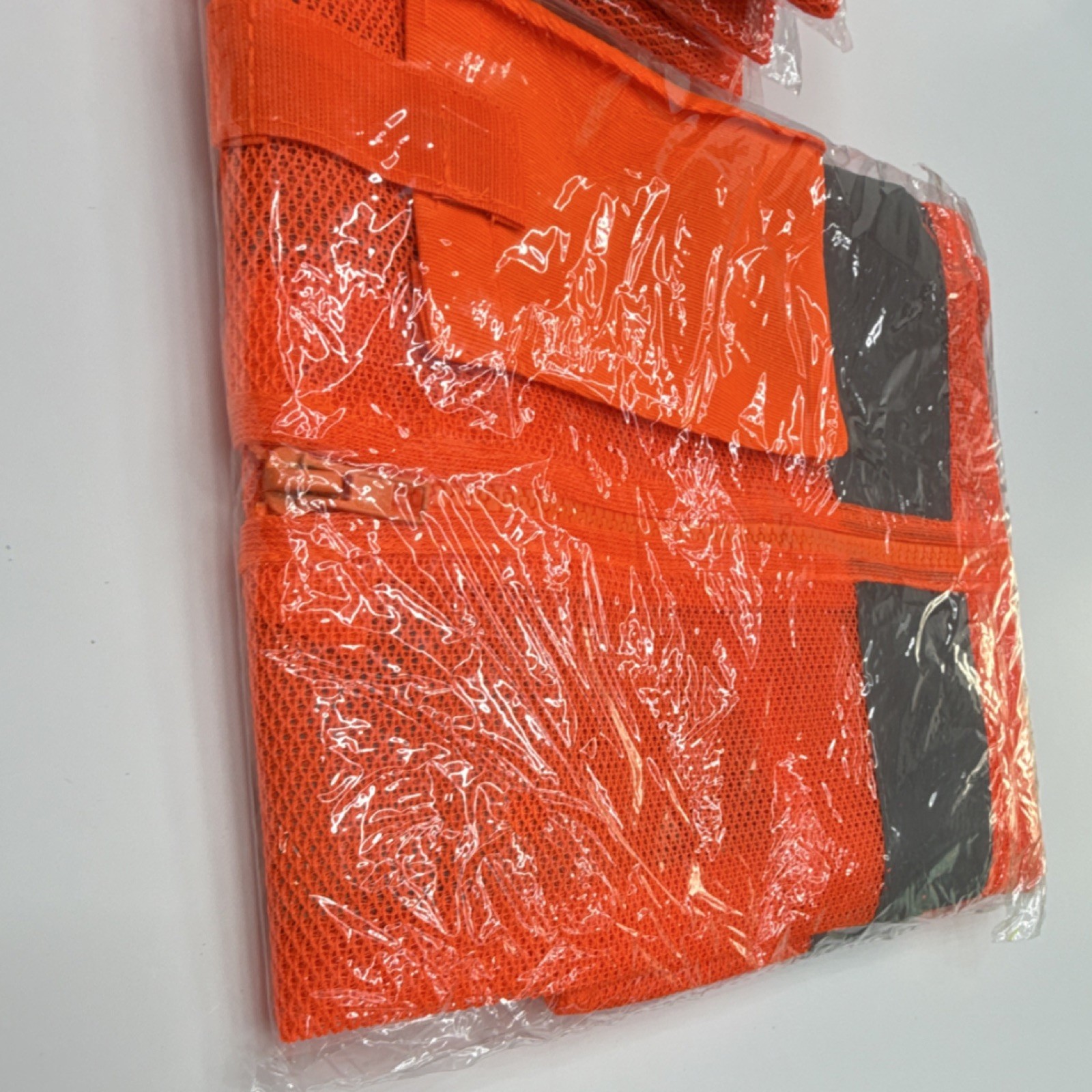 Lot of 7 Xl Hi-Visibility Orange Industrial Silver Reflective Stripes