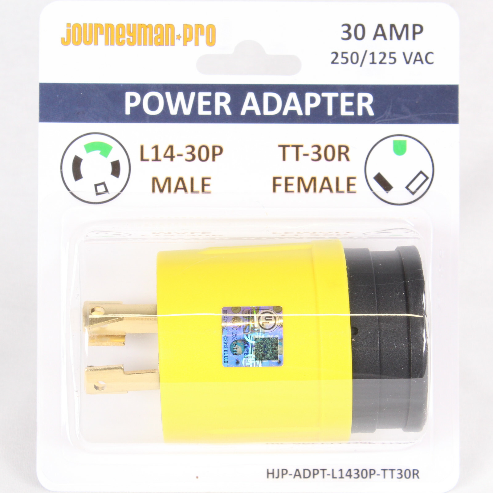 Generator RV Power Cord Adapter L14-30P (Male Plug) to TT-30R (Female Connector)