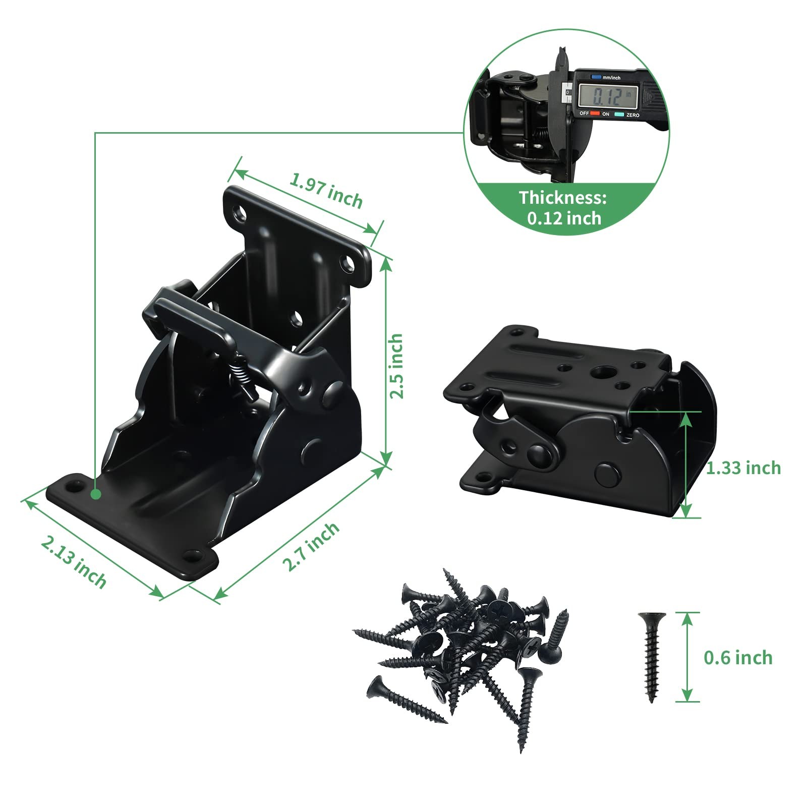 4 Pack Folding Brackets 0-90 Degrees Folding Table Legs Brackets Heavy Duty L…
