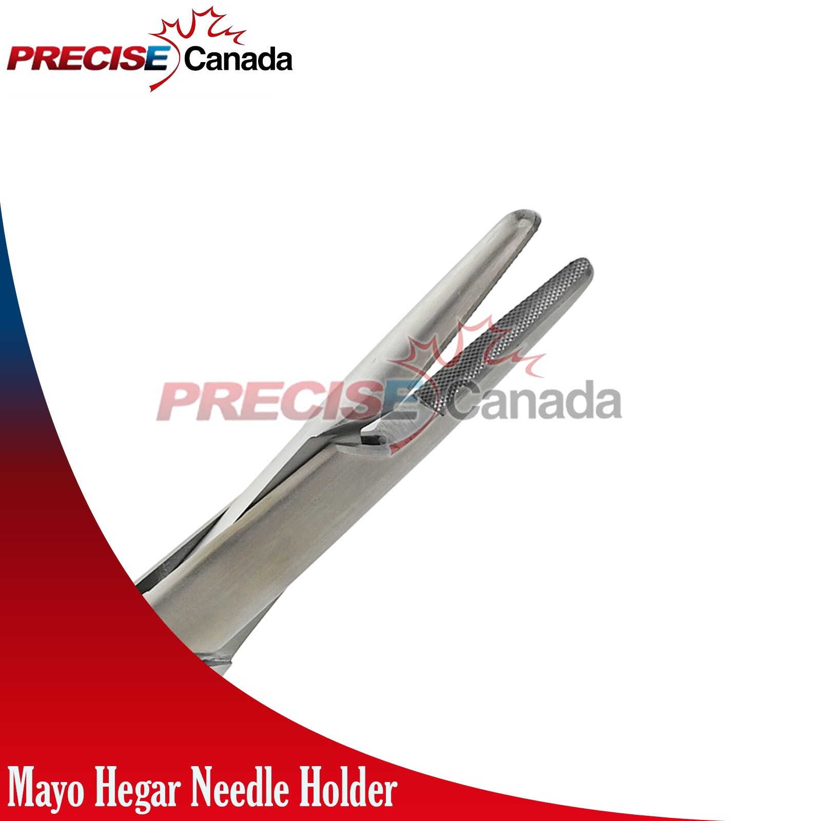 PRECISE CANADA TC Mayo Hegar Needle Holder 6″ Serrated Dental Surgical