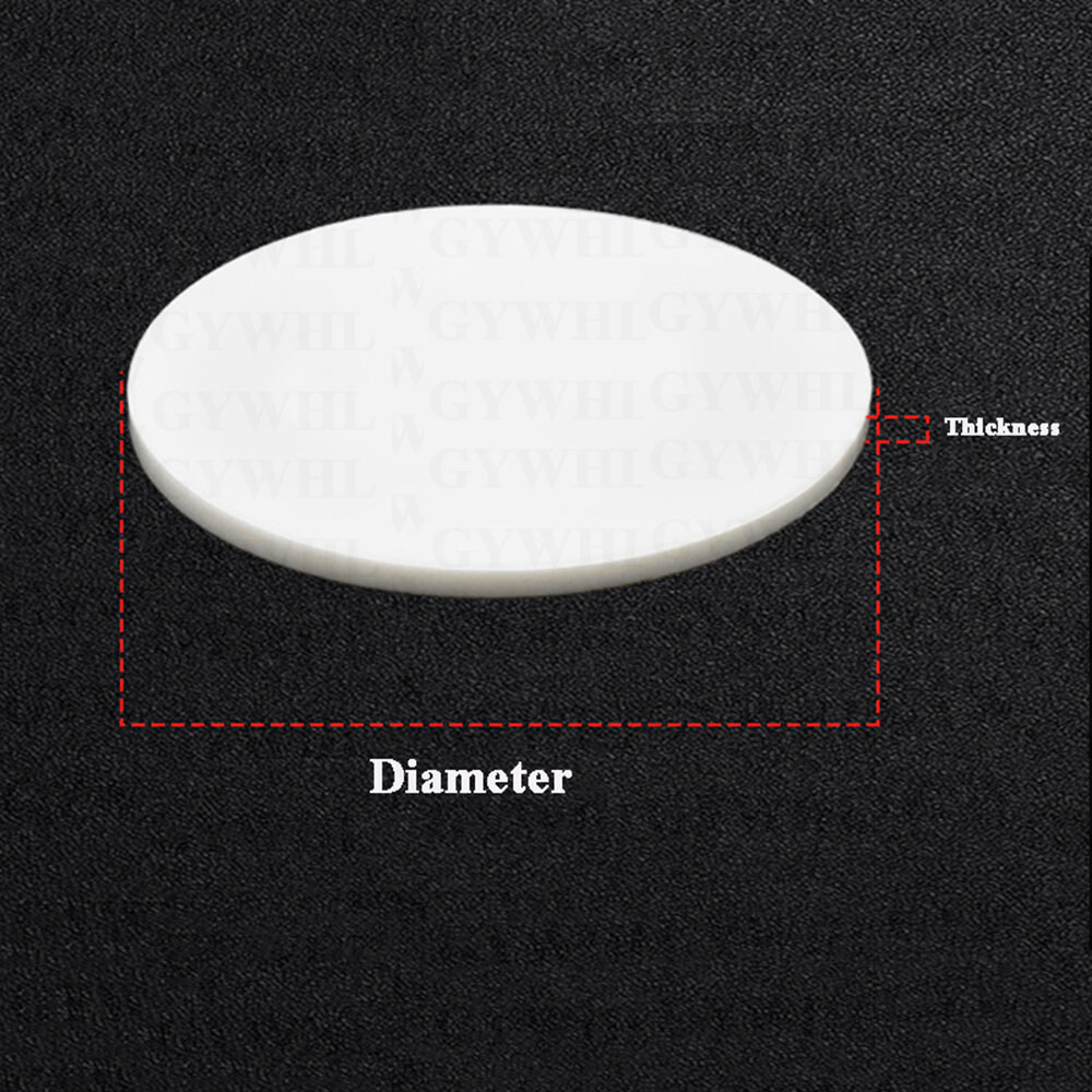 PTFE Plastic Solid Discs Flat Round Pad Sealed Cushioning Diameter 5mm – 100mm