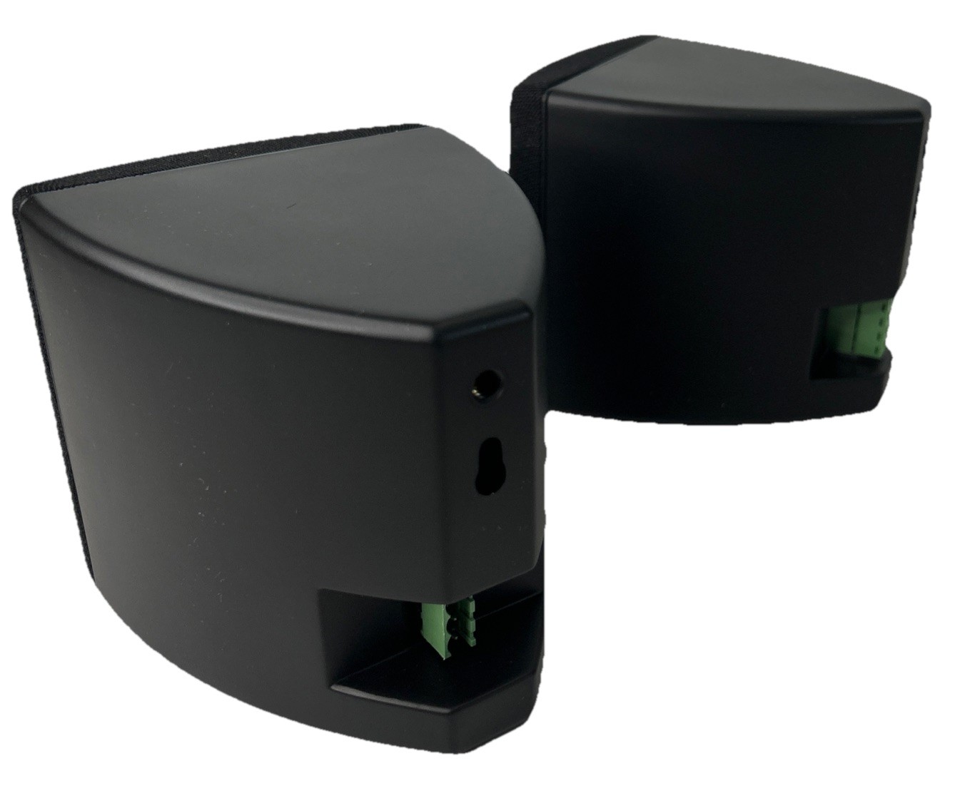 Cube by Rockville Pair of 3.5″ Black Commerical 70v Swivel Wall Mount Speakers