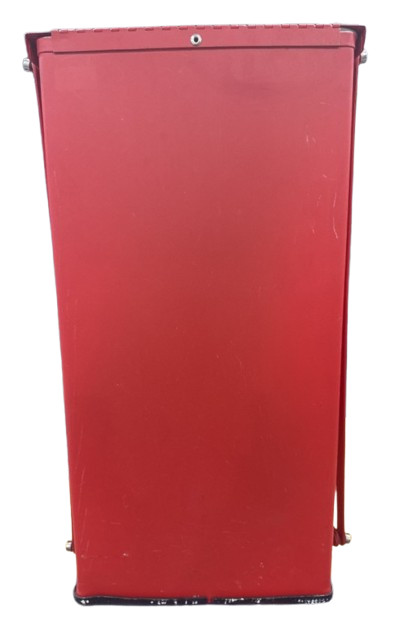 Detecto Step-On Can Waste Receptacle, 48QT 12 Gal, Red Bio-Hazard Flame Fire