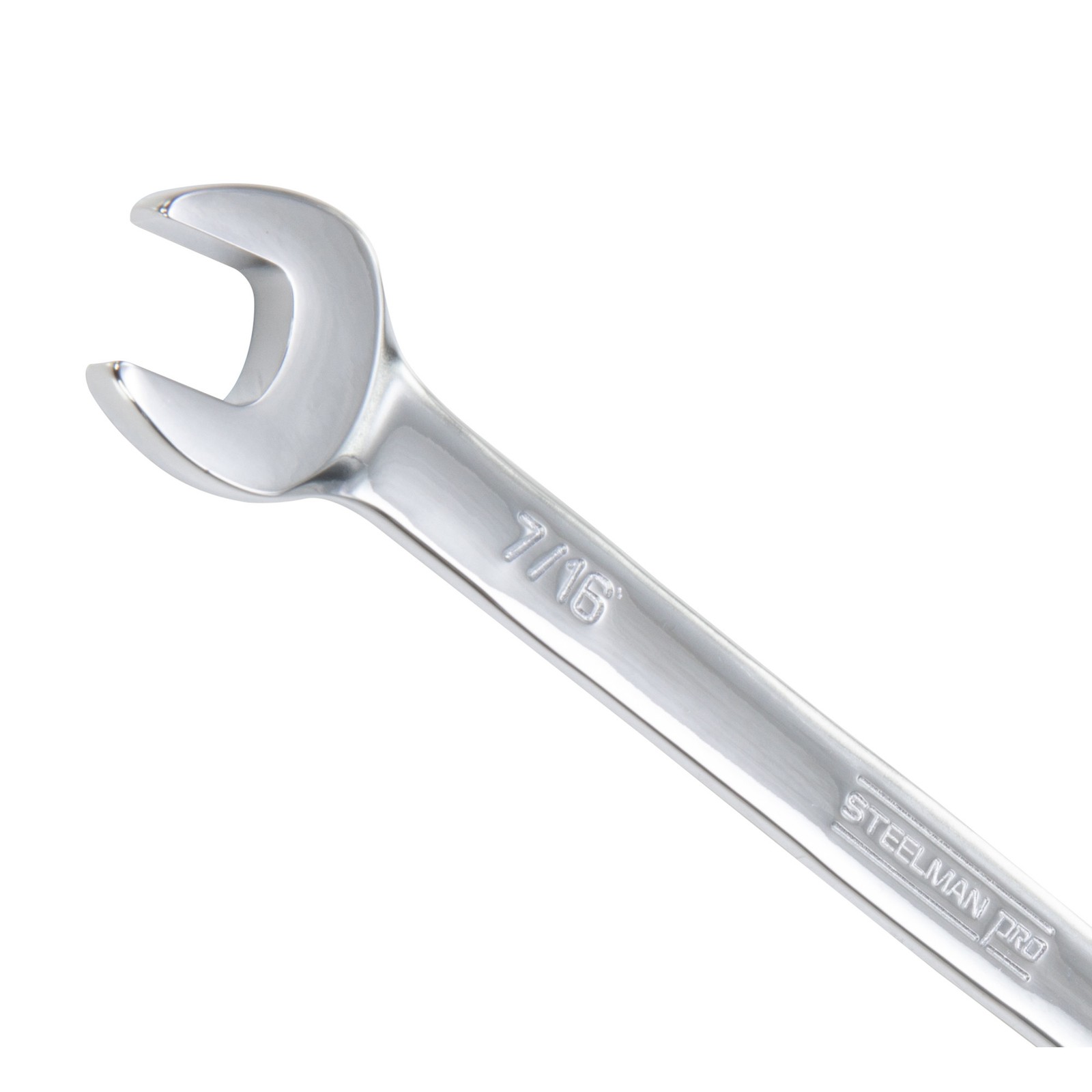 STEELMAN PRO 7/16-Inch Combination Wrench with 6-Point Box End, 78352
