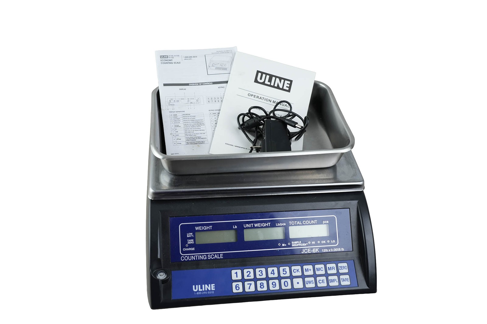 Uline Model JCE-6K 12-lb. Capacity Benchtop Digital Counting Scale