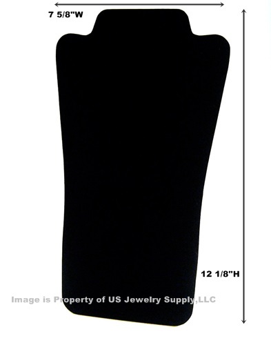 1 Tall Black Necklace Pendant Easel Back Jewelry Display Stand 12 1/8″H