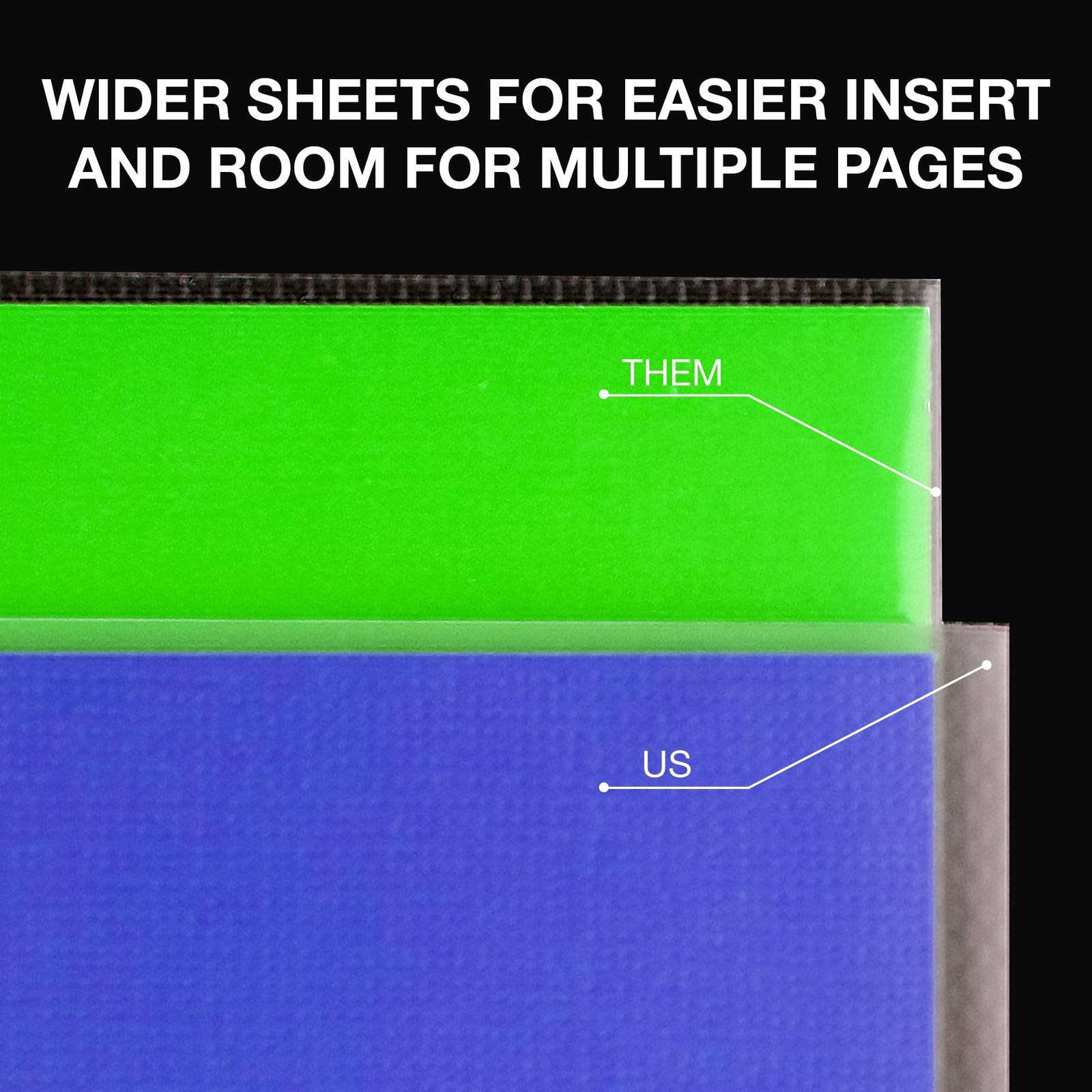 500 Pack Heavy Duty Sheet Protectors 8.5×11 Inch Non-Glare Top Loading Acid Free