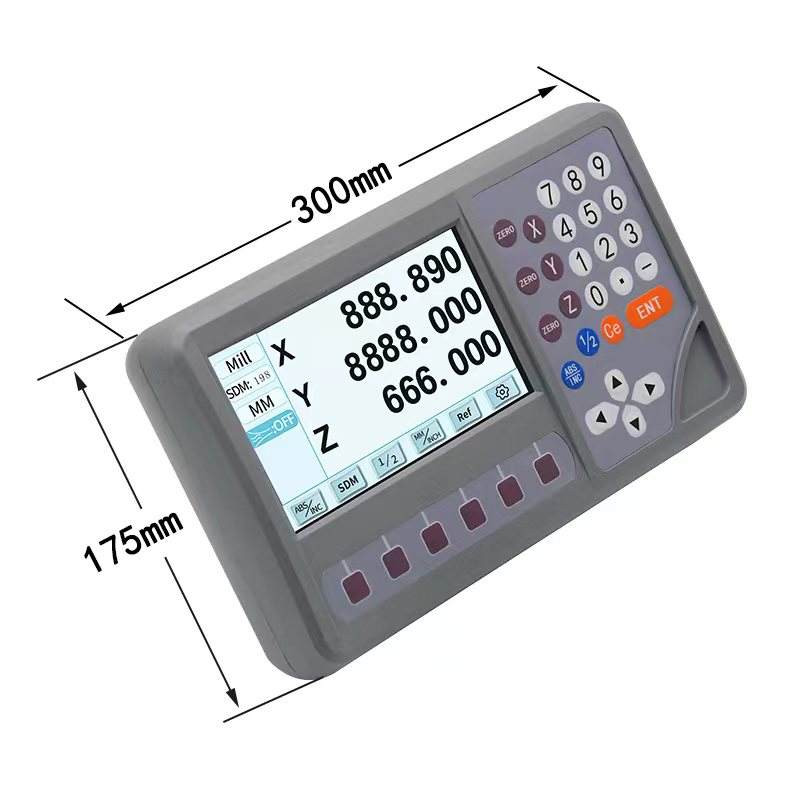 Linear Glass Scale 130mm-1020mm 3 Axis LCD Digital Readout DRO Lathe MIll