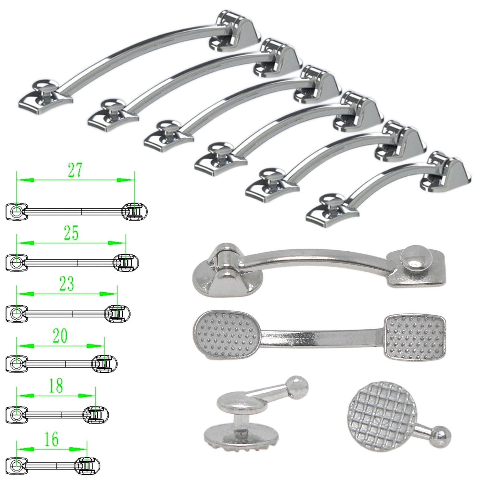 Orthodontic Class II Carriere Appliance Distalizer Kit Corrector Bondable Rubber