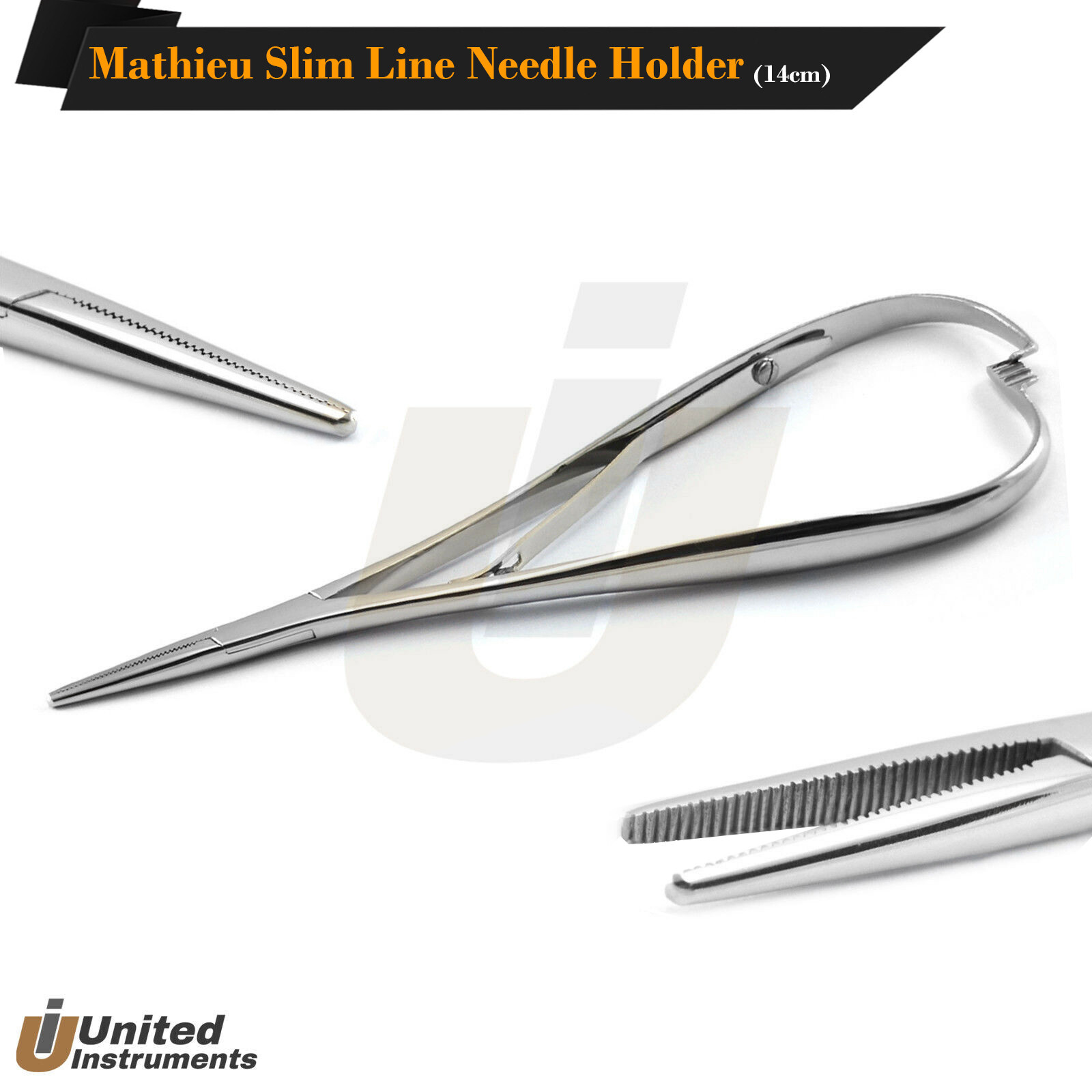 Orthodontic Mathieu Slim Line Needle Holder 14cm Dental Surgical Lab Forceps NEW
