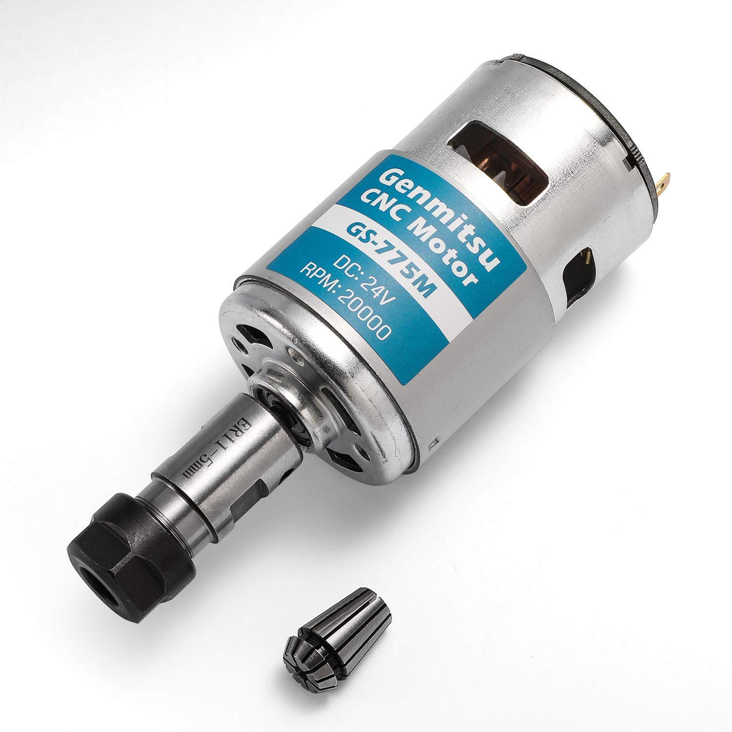 Genmitsu 775M 20000RPM Spindle Motor, ER11 Collet Upgrade for 3018 CNC Router