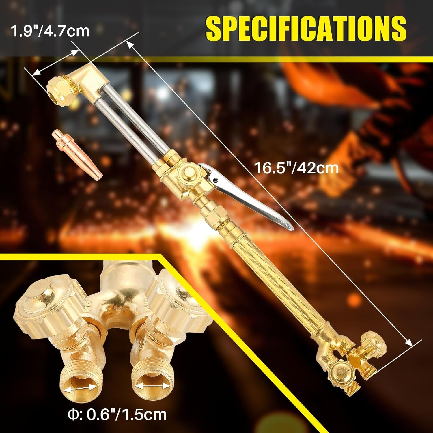 Victor Type Cutting Attachment Torch Handle Oxygen/Acetylene Cutting Welding Tor