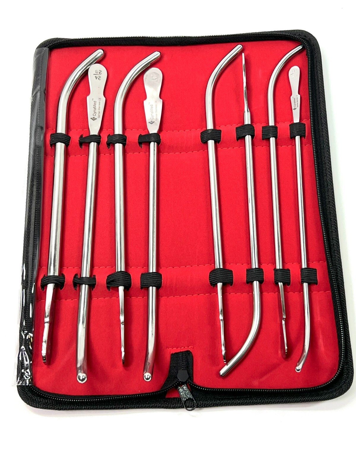 GERMAN STAINLESS VAN BUREN DILATOR URETHRAL SOUNDS 8 PIECES SET OB/Gyn Surgical