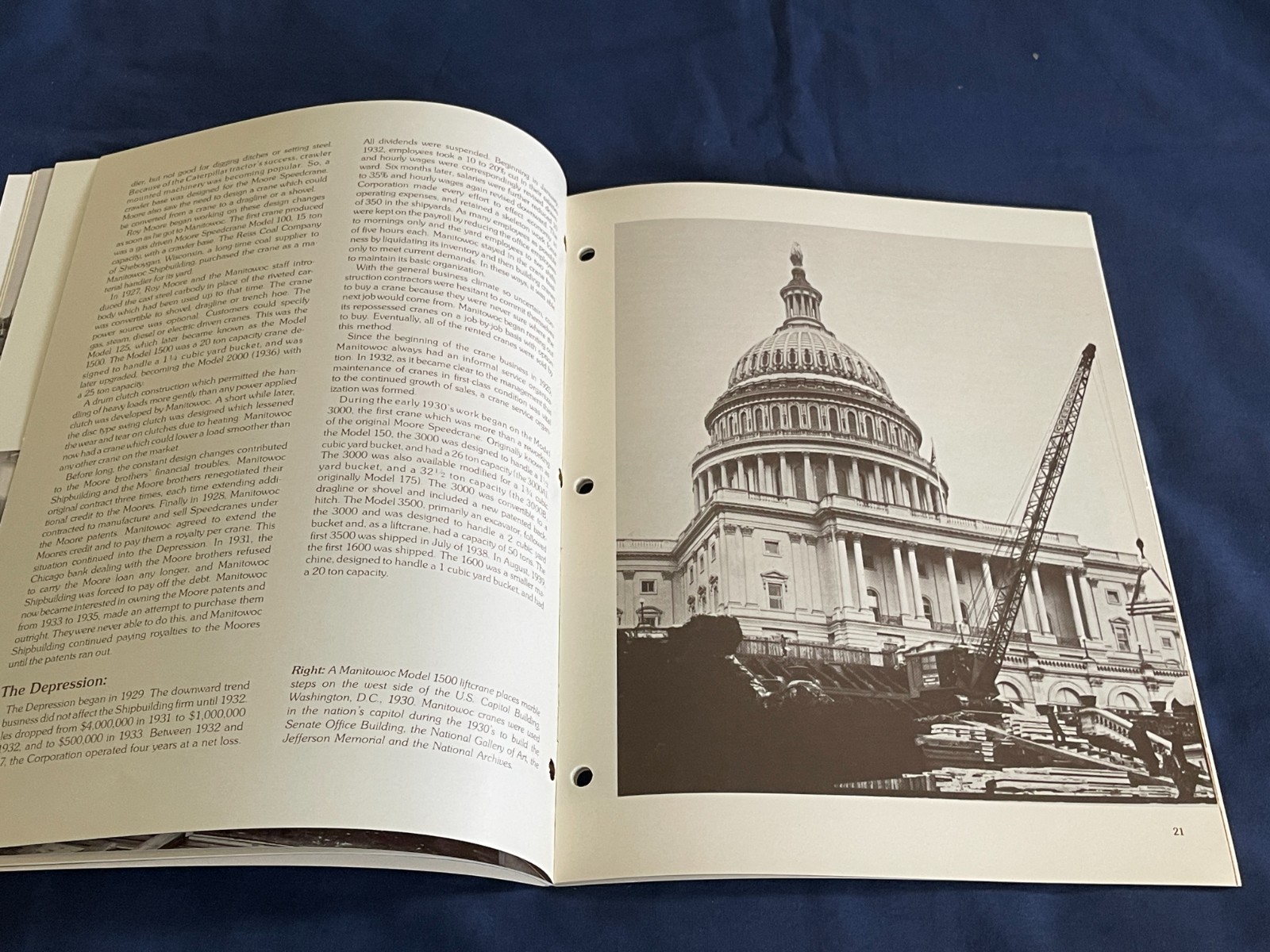 The Manitowoc Company 75 Years Booklet Brochure Dealer Sales Pamphlet