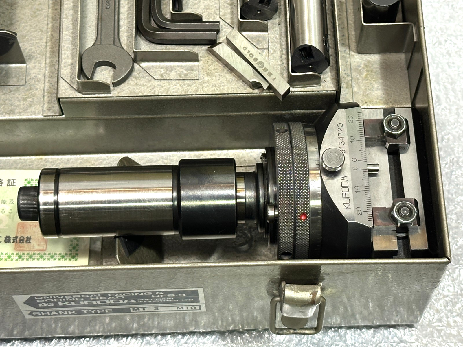 KURODA Universal Facing & Boring Head UFB-3 MT-3 ST32 Near MINT from JAPAN