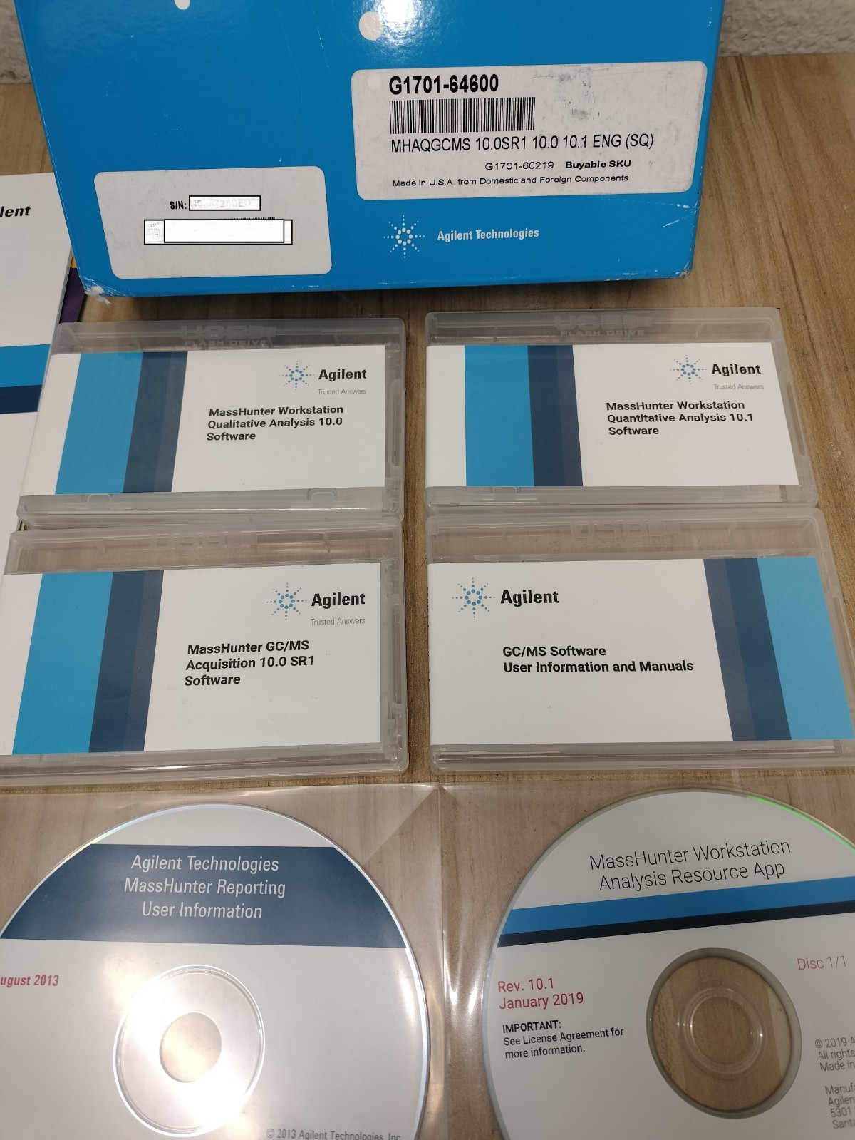 Agilent G1701-64600 Mass Hunter B.09.00 GCMS Software MHAQGCMS 10.0