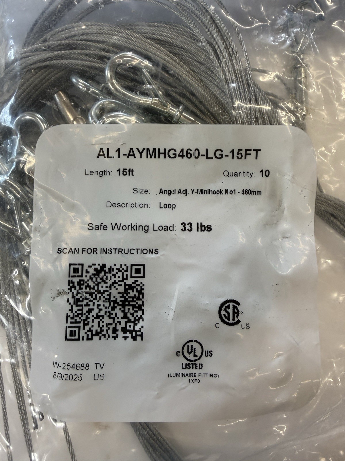 Gripple AL1-AYMHG460-LG-15FT 10 pack