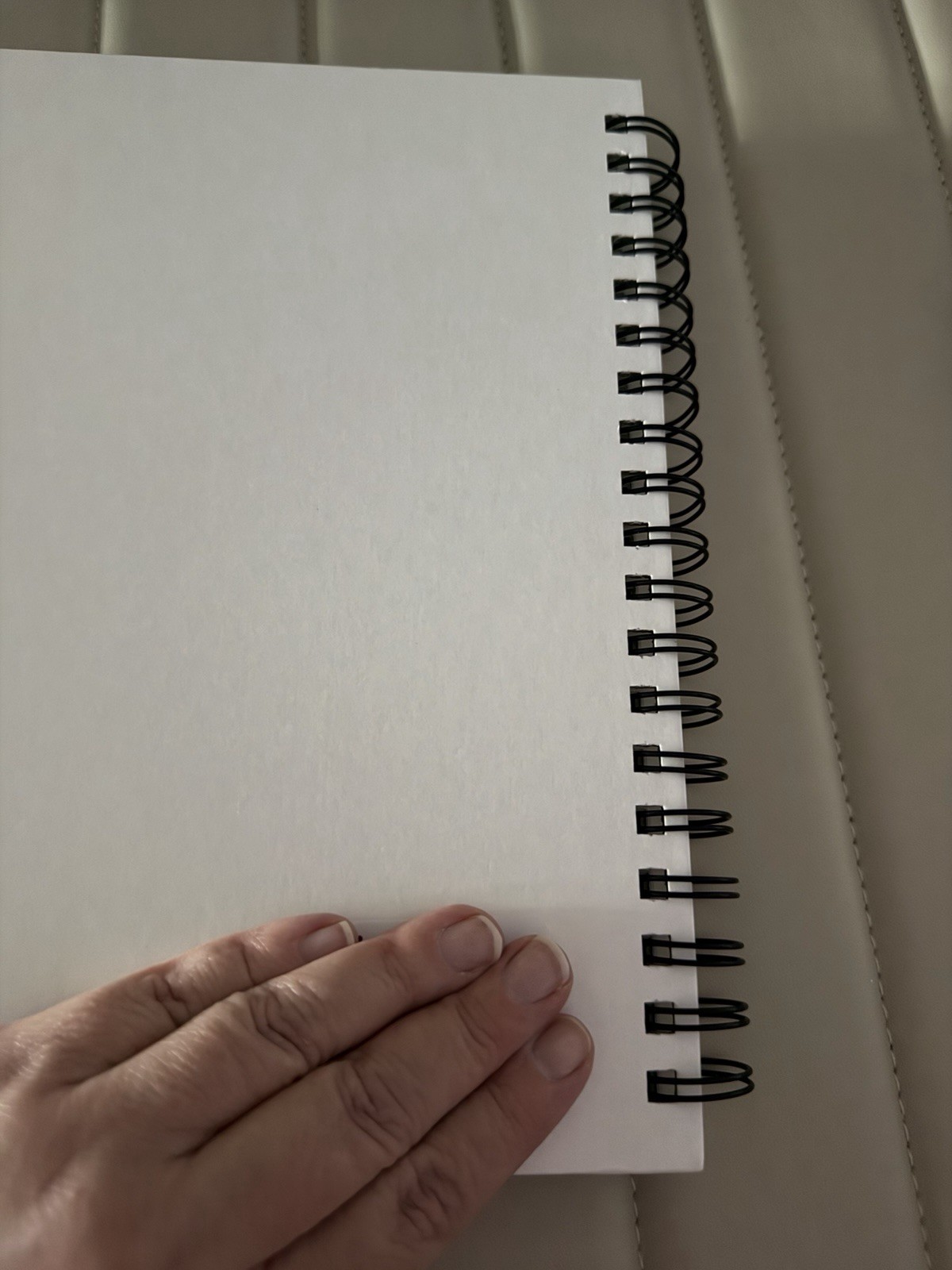 Rae Dunn Large Hard Cover Spiral 17-month Planner Aug. 2026-2027 (Black/Ivory)