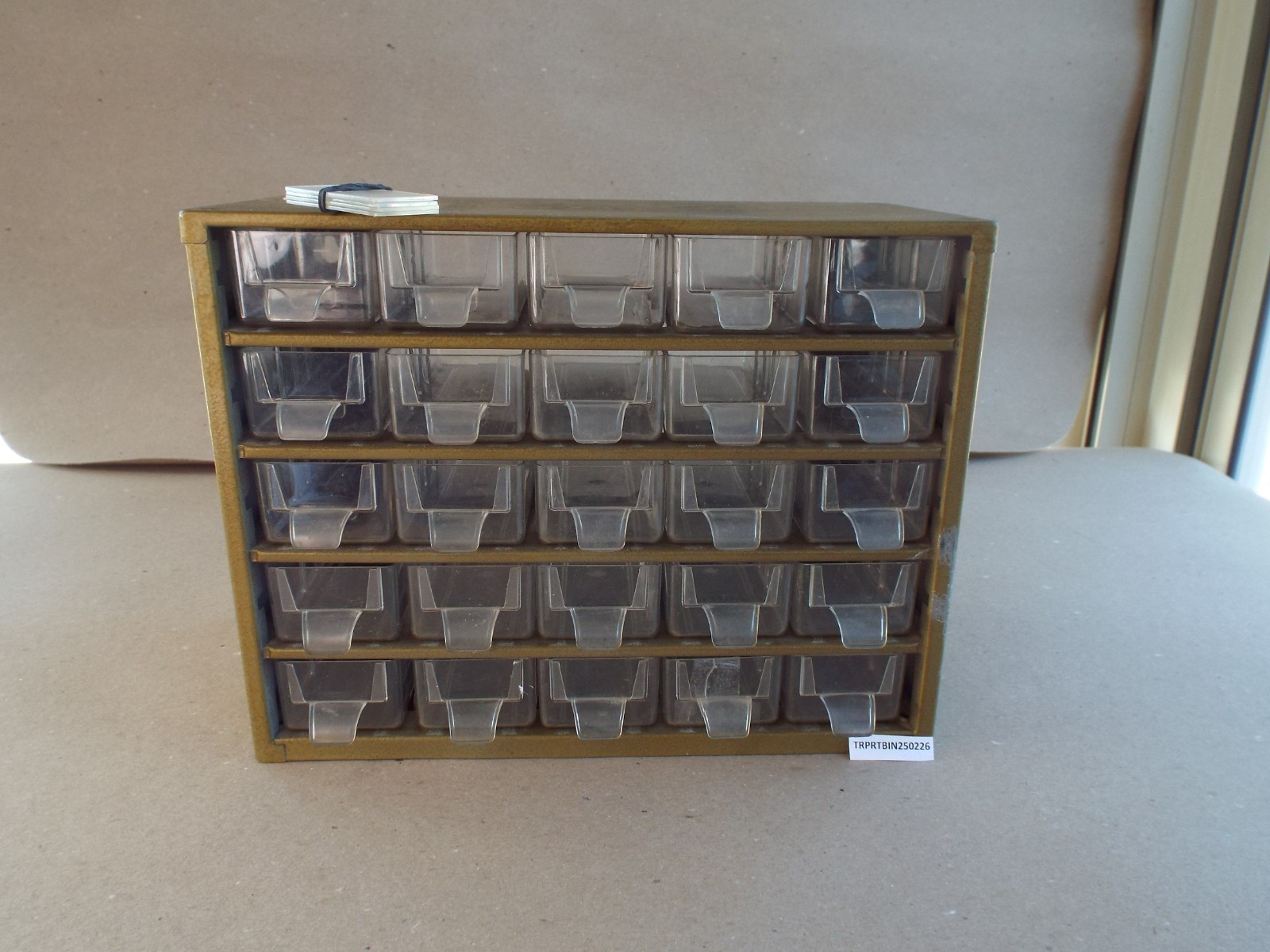 VTG Rare 25 Drawer Raaco Metal Parts Storage Cabinet Organizer Denmark (Read)
