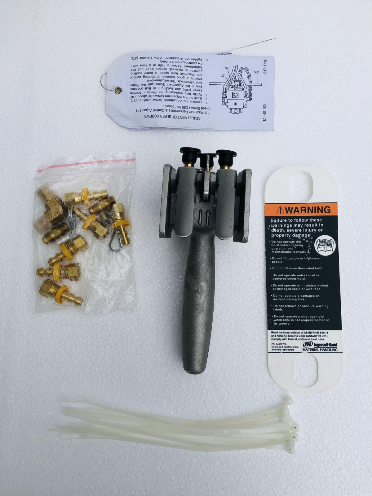 Ingersoll Rand MLK-K269C Pendant Remote Control For Pneumatic Air Chain Hoist