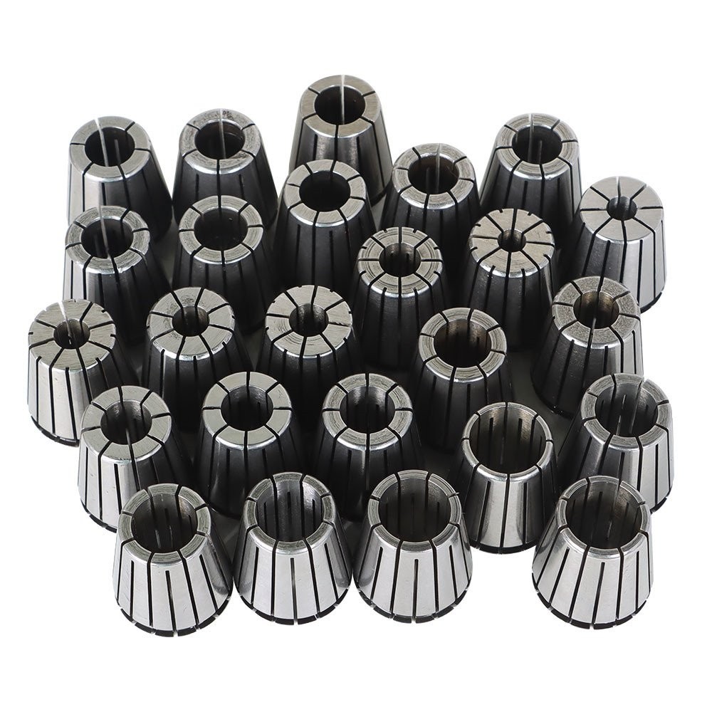 25 Pcs Collet Set ER32 Collet Chuck 1/16″ – 3/4″ Holder Spring Collet Set