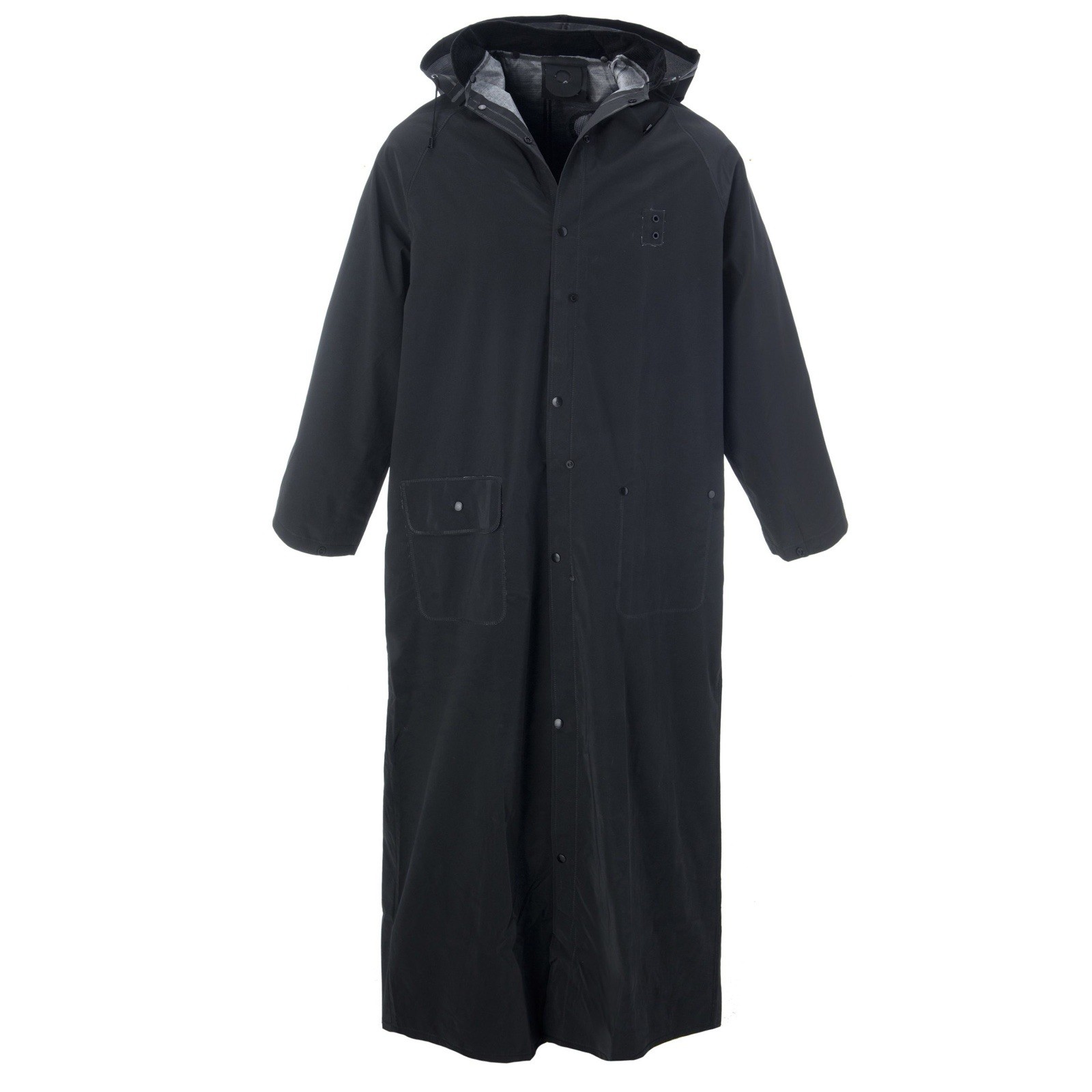 Cordova Renegade Black 2-Piece Raincoat w/ Detachable Hood, Size L RC35B60