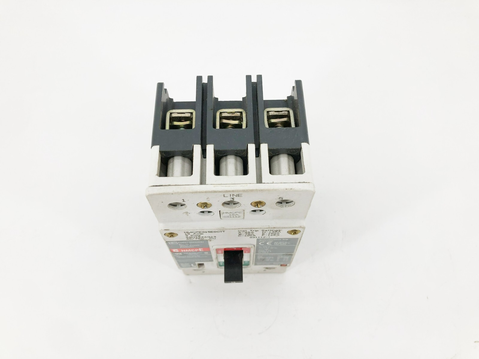 Cutler Hammer HMCPE015E0CIT Motor Circuit Protector Breaker 3P 480V 15A