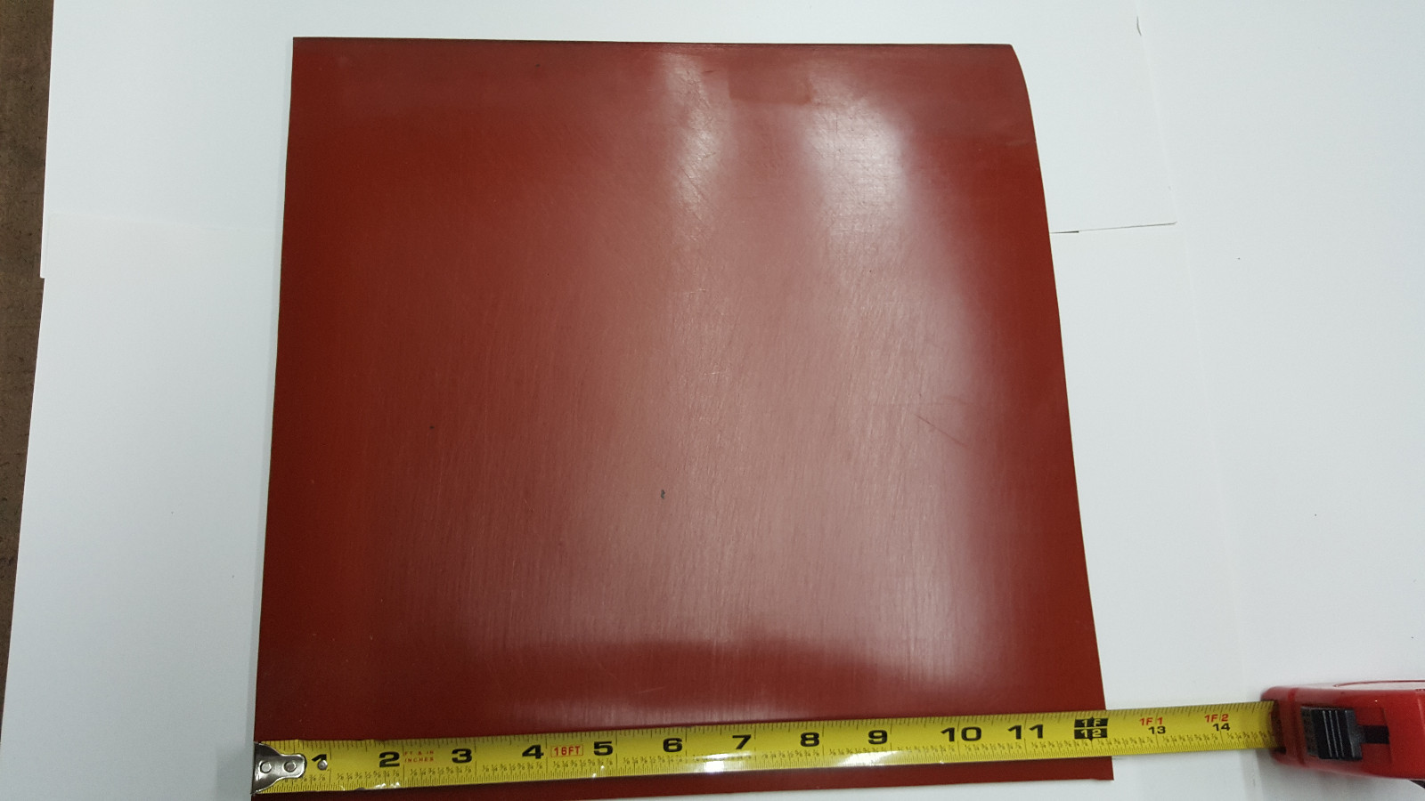 SILICONE RUBBER SHEET 1/8THK X 12″ X 12″ 55 DURO +/-5 FREE SHIPPING