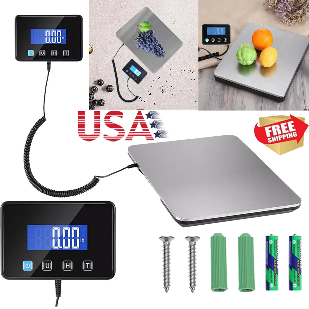 440LB Heavy Duty Digital Postal Parcel Scales Platform Postage Shipping Weighing