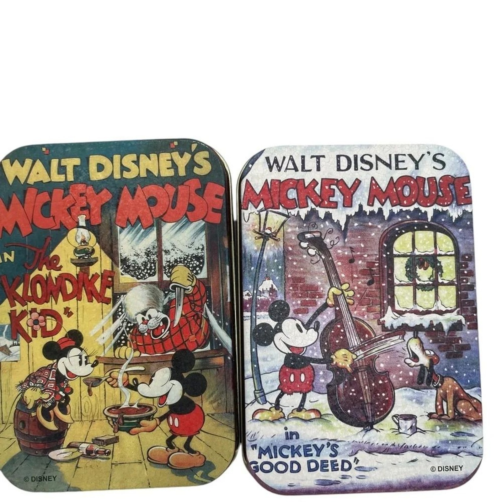 Disneyland Hong Kong Limited Edition Tin Can Set Of 4 Mickey Mouse Minnie Mouse