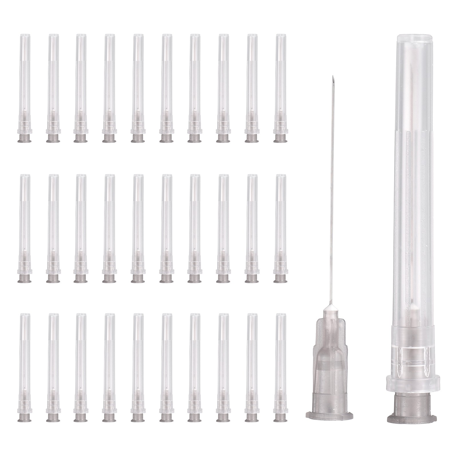 100 Pcs Dispensing Needle 27 Gauge 1.5″, Stainless Steel Tips(Gray)