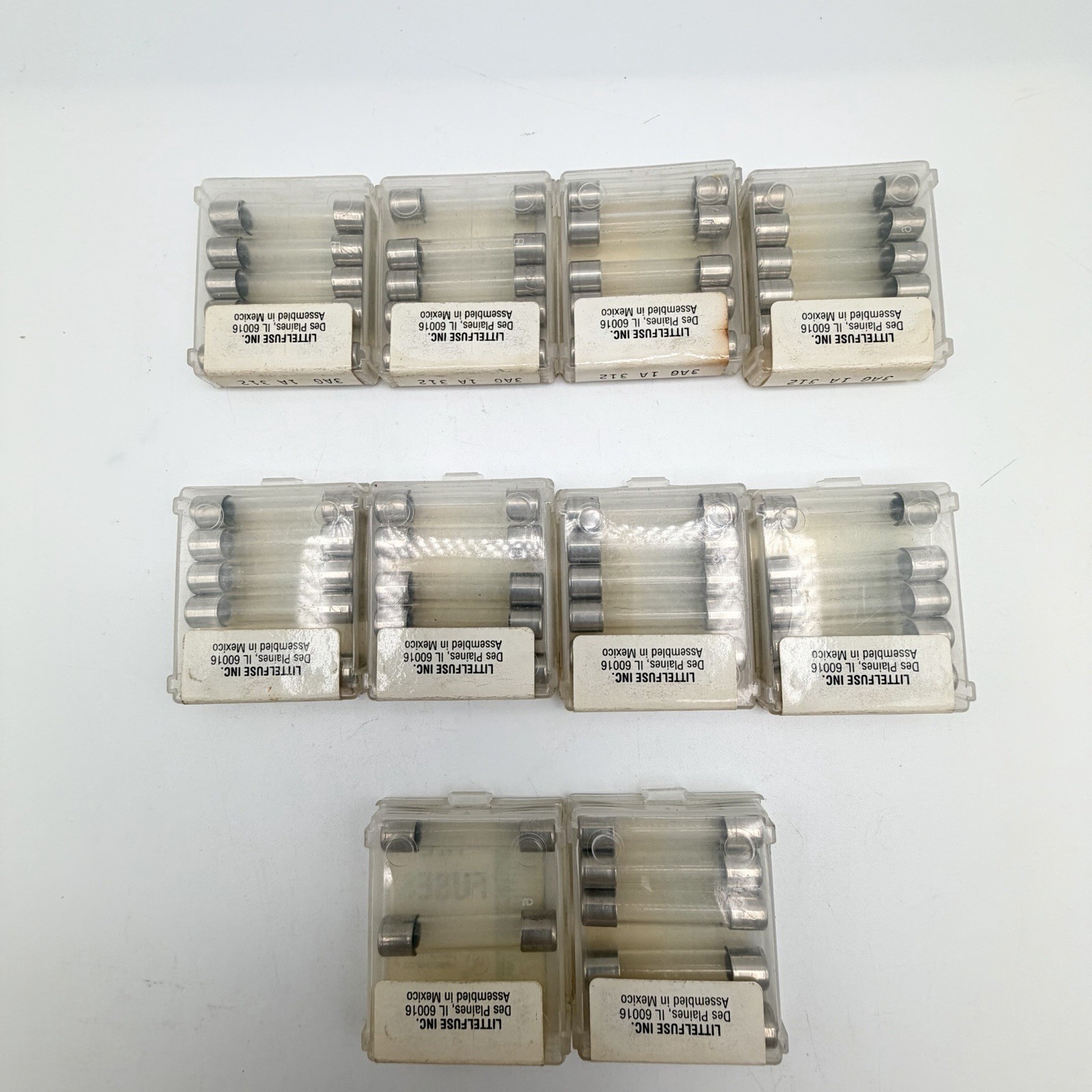 Littelfuse 3AG 1A 312 Fast-Acting Glass Fuse, 250V, New Open Box, Lot of 47