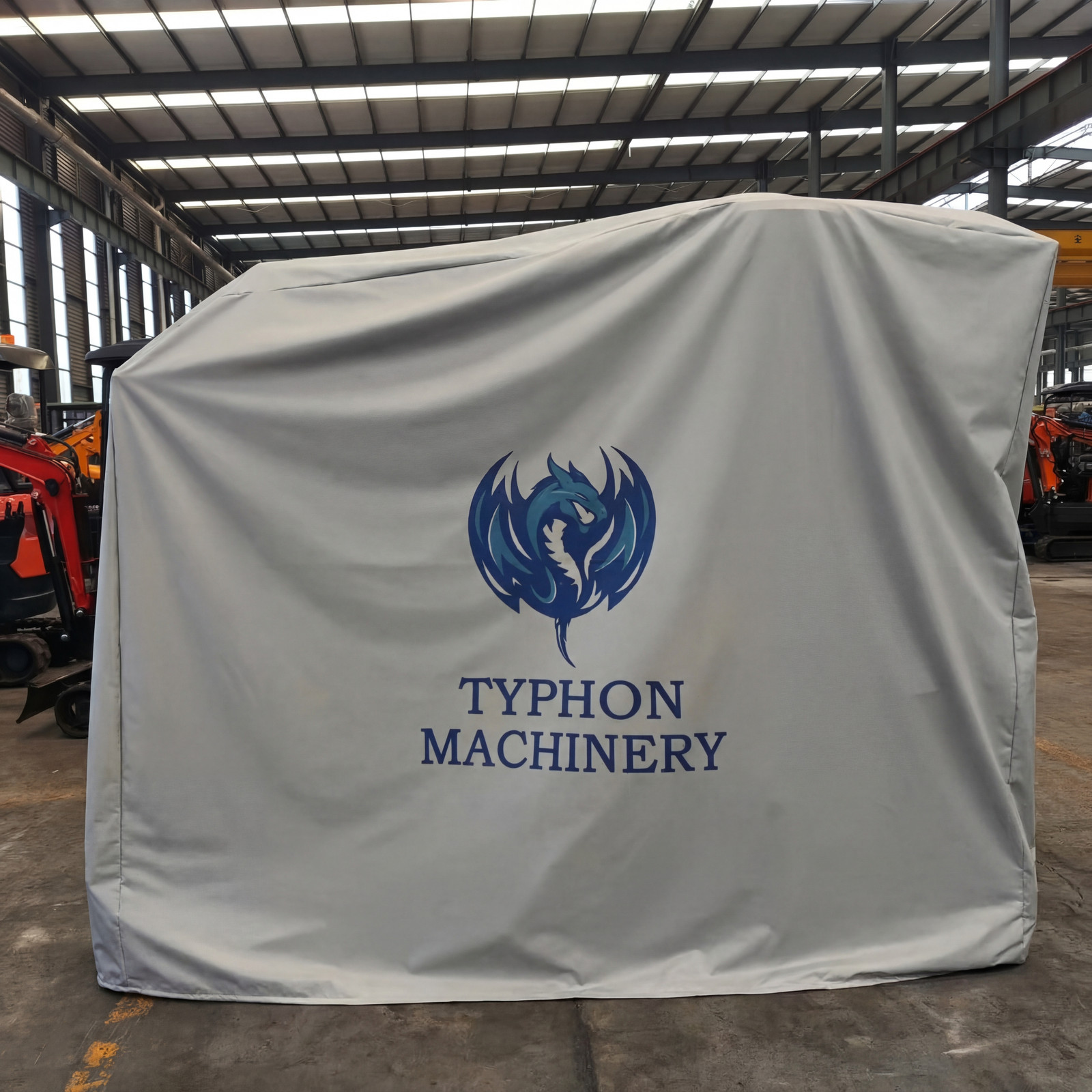 Ultimate All-Weather Cover for 2.5-Ton Excavators|Fire-Rated & Waterproof Shield