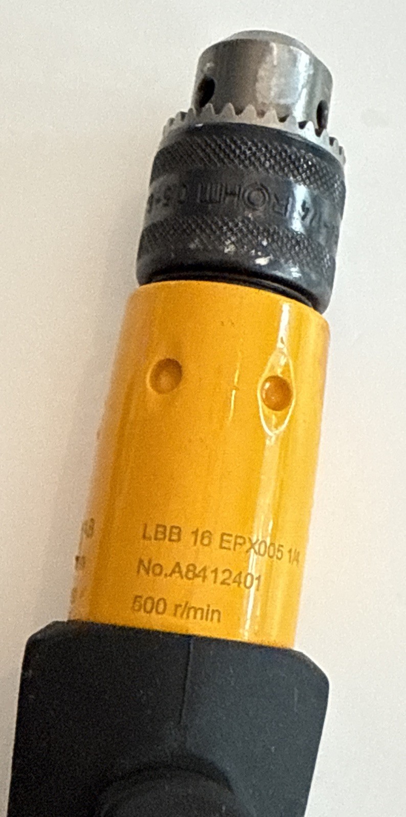 Atlas Copco Pistol Grip Drill LBB16 EPX005 1/4” 500 RPM – Works Perfect