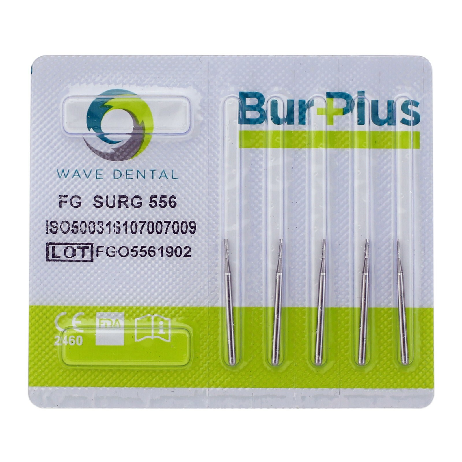 Wave Dental Surgical Burs 557 557L SL Carbide Straight Fissure 25mm FGOS FG SURG