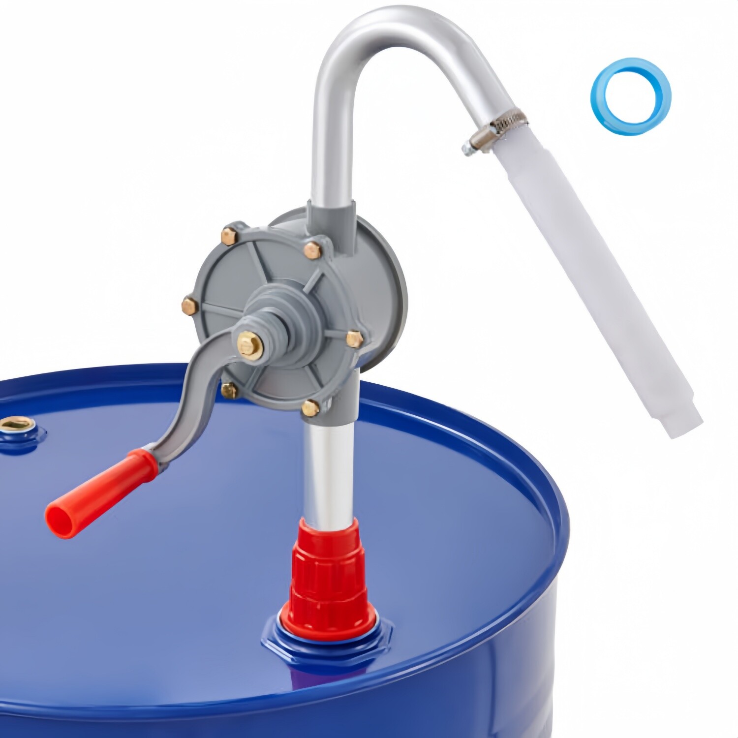 Drum Rotary Barrel Pump Hand Crank Water Transfer Pump 5-55 Gallon Drums