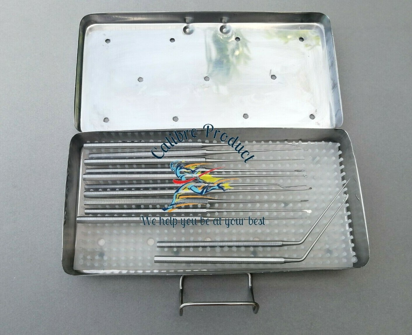 Shea Ear Operation Micro Repositor Set of 12 Pcs Surgical-ENT With Sterlize Box