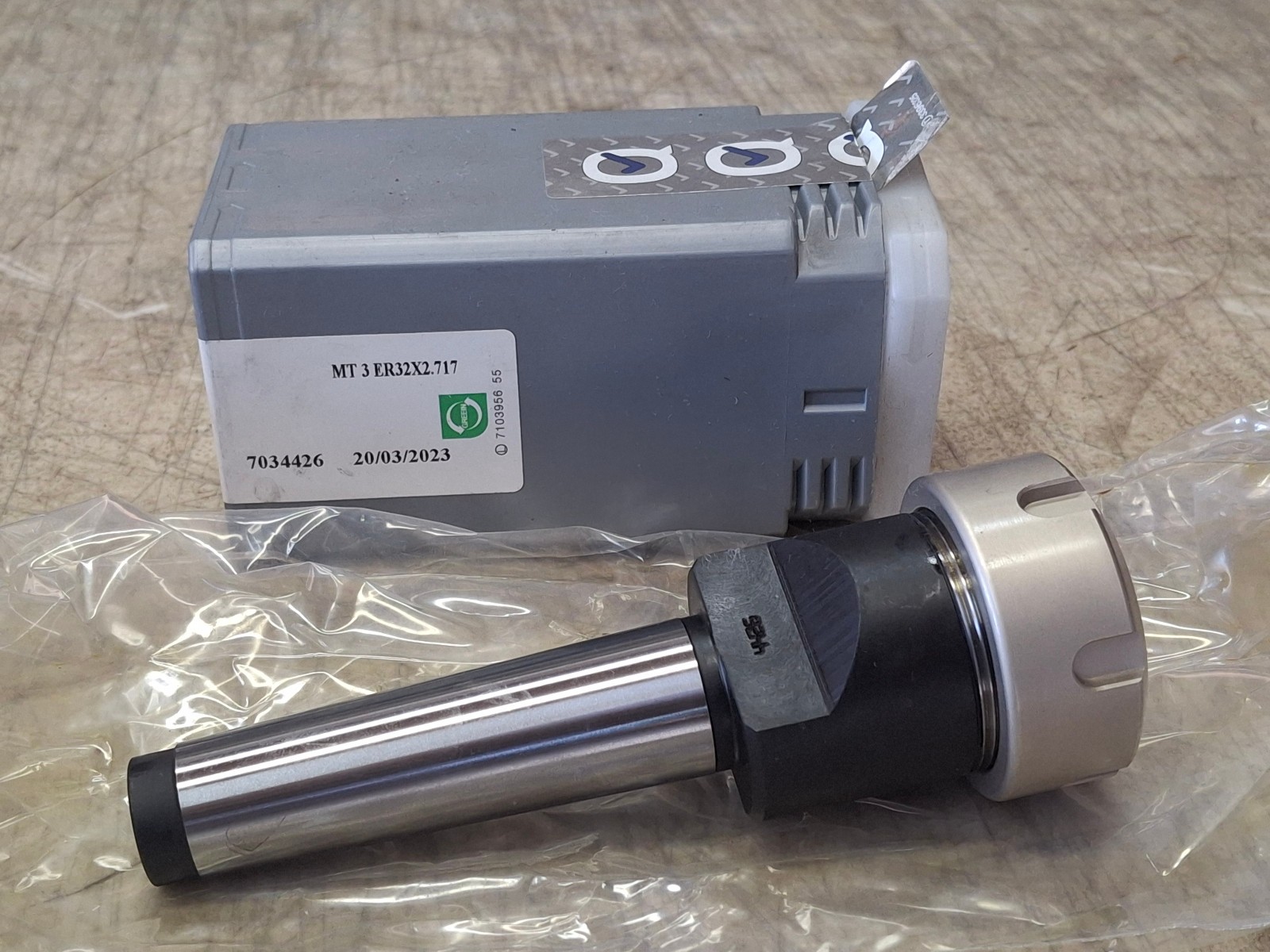 Iscar 4501813 ER32 Collet Chuck Holder MT 3 ER32X2.717 Made in Israel