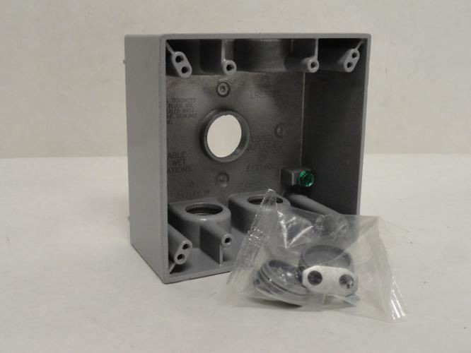 183113 New-No Box; BWF TGB75-5V Conduit Hub; Five Hole 3/4″; Gray