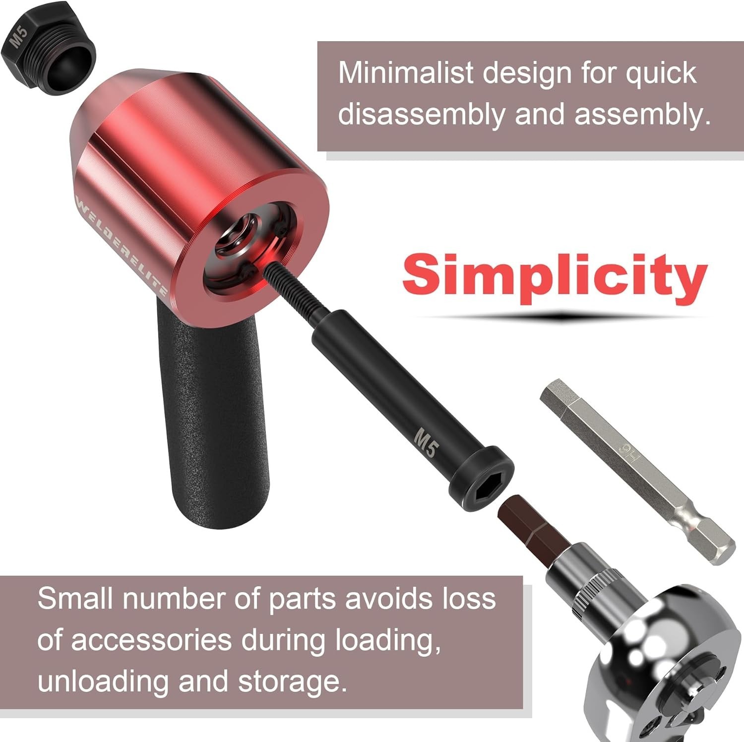 Rivet Nut Drill Adaptor Tool Kit Includes 290 Rivet Nuts and 13 Mandrels
