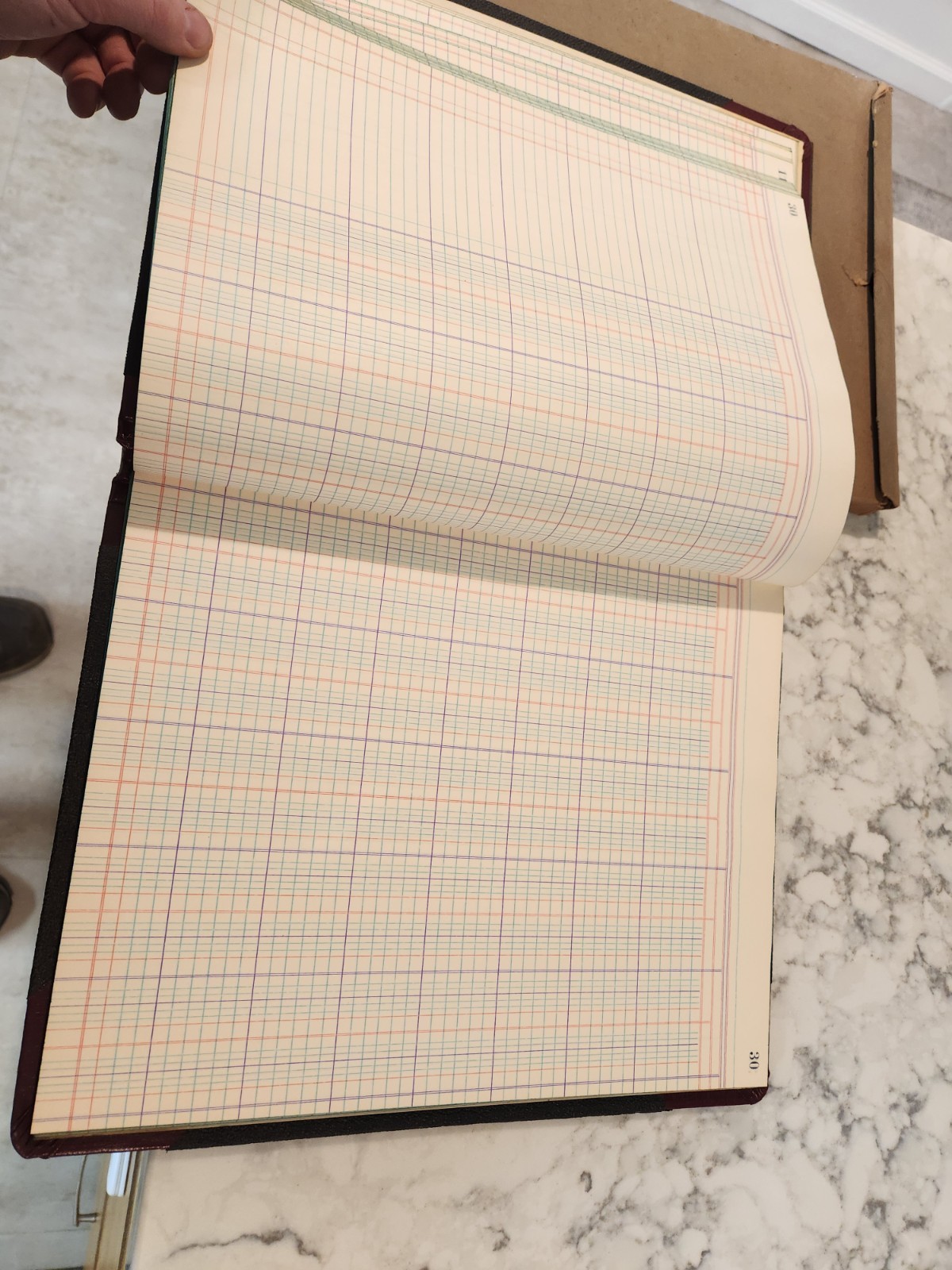 Vintage Boorum & Pease Record Rule Account Book Size 11”x14” 23-150 16-R