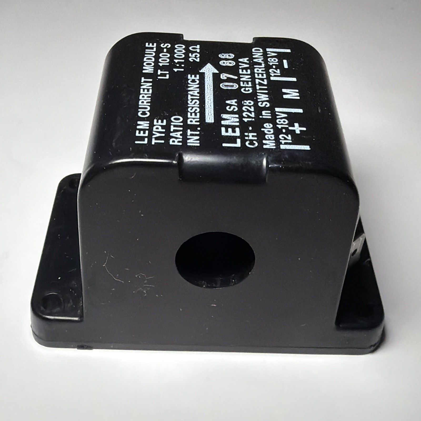 LEM Current Transformer Module LT-100-S Ratio 1:1000 25 Ohms Switzerland