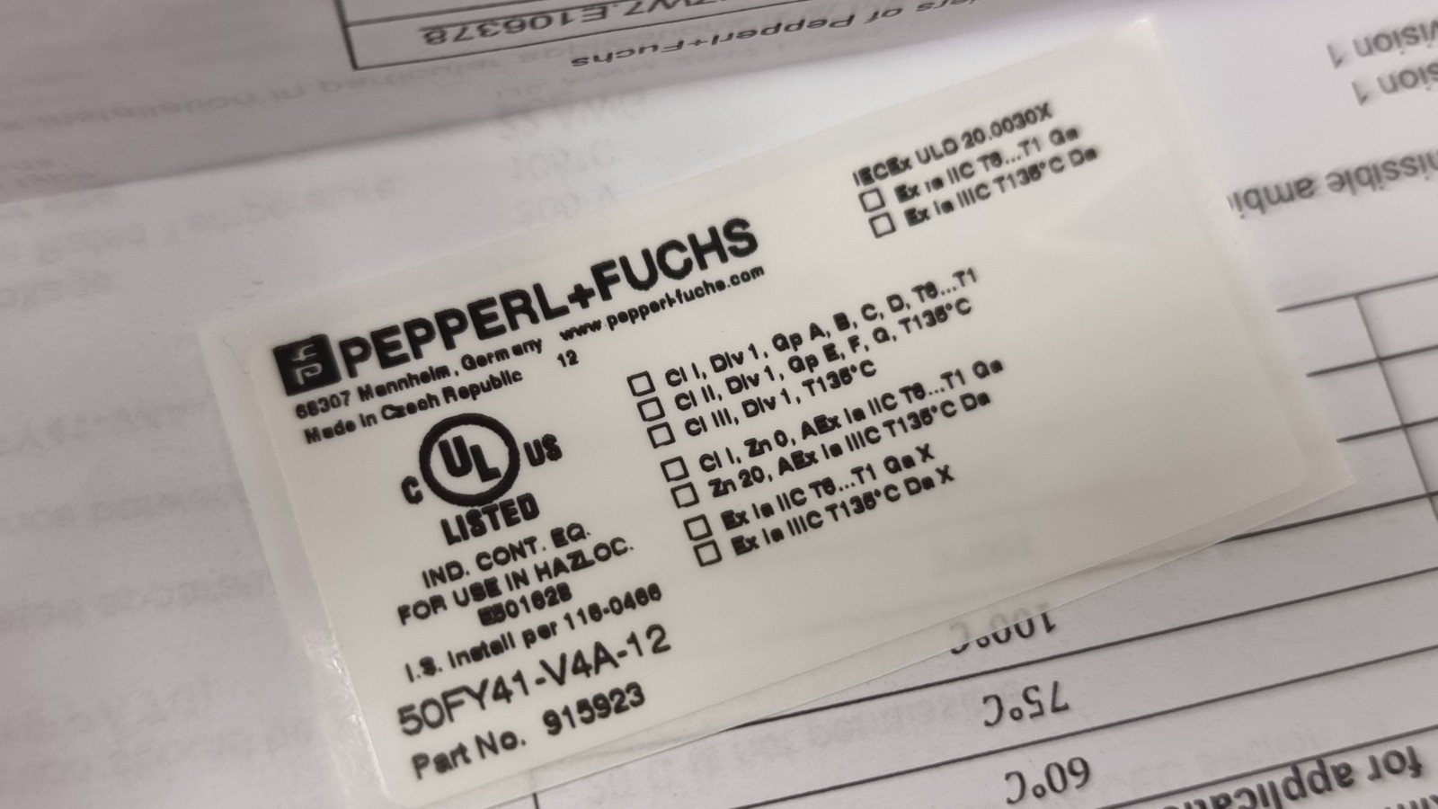 PEPPER+FUCHS Set 50FY41-V4A-12-KIT (915923)+ 52FY31-V4A (915925)