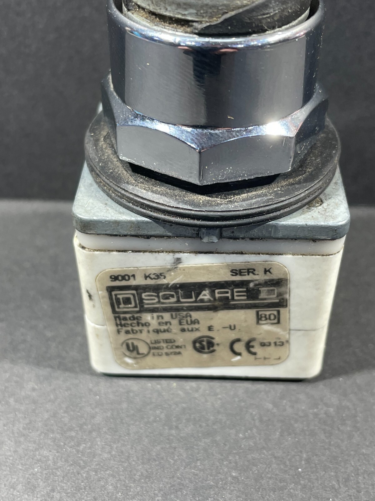 Square D 9001 K35 J Joy Stick Operator, 5 Position, W/O Contacts, Used & Checked