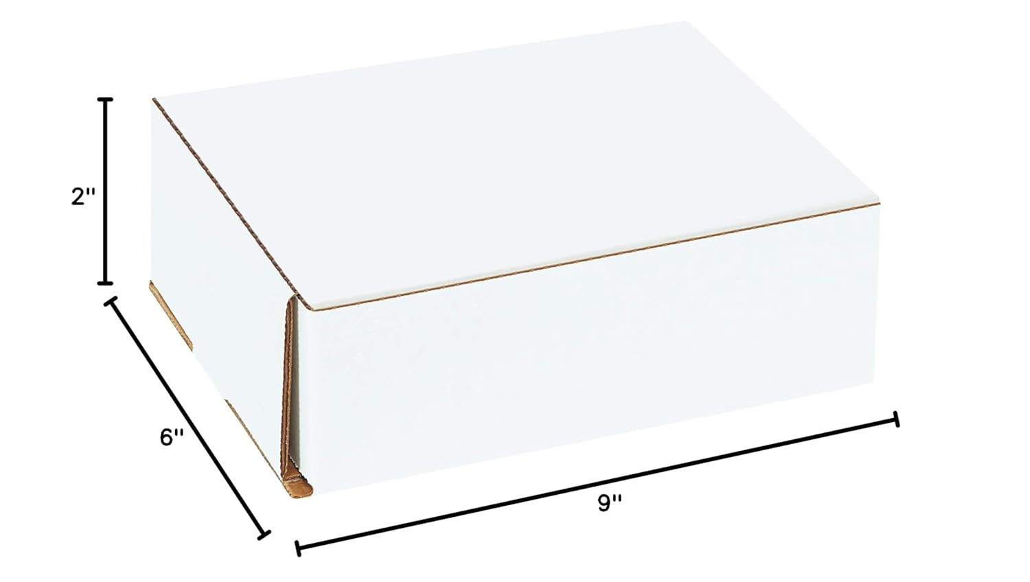 Shipping Boxes Small 9″L X 6″W X 2″H, 50-Pack | Corrugated Cardboard Box for Pac